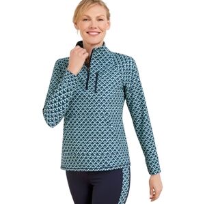 Talbot's Out & About Half-Zip Pullover - Fascinating Scallop India Ink Multi